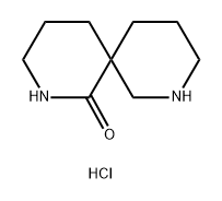 2,8-Diazaspiro[5.5]undecan-1-one, hydrochloride (1:1) 구조식 이미지