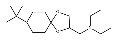 8-(1,1-Dimethylethyl)-N,N-diethyl-1,4-dioxaspiro[4.5]decane-2-methanamine Structure