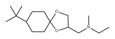 8-(1,1-Dimethylethyl)-N-ethyl-N-methyl-1,4-dioxaspiro[4.5]decane-2-methanamine Structure