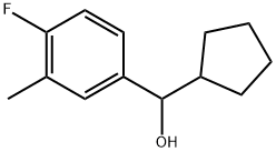 α-Cyclopentyl-4-fluoro-3-methylbenzenemethanol Structure