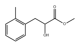 Benzenepropanoic acid, α-hydroxy-2-methyl-, methyl ester 구조식 이미지