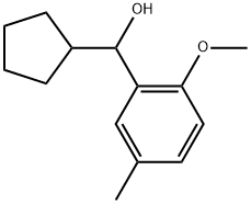 α-Cyclopentyl-2-methoxy-5-methylbenzenemethanol Structure