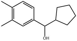 α-Cyclopentyl-3,4-dimethylbenzenemethanol Structure