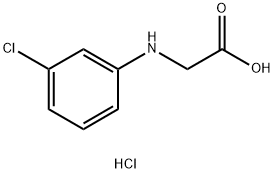 2-[(3-Chlorophenyl)amino]acetic acid hydrochloride Structure