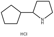 2-Cyclopentylpyrrolidine hydrochloride Structure