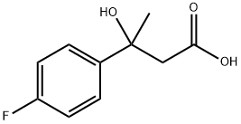 3-(4-Fluorophenyl)-3-hydroxybutanoic acid Structure