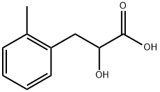 Benzenepropanoic acid, α-hydroxy-2-methyl- Structure