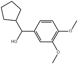 α-Cyclopentyl-3,4-dimethoxybenzenemethanol Structure