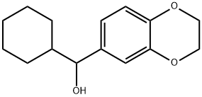 α-Cyclohexyl-2,3-dihydro-1,4-benzodioxin-6-methanol Structure