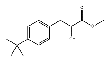 Benzenepropanoic acid, 4-(1,1-dimethylethyl)-α-hydroxy-, methyl ester Structure