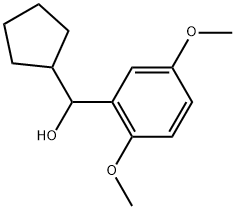 α-Cyclopentyl-2,5-dimethoxybenzenemethanol Structure