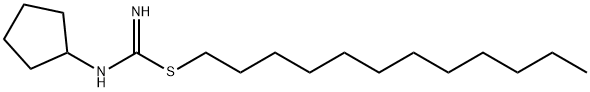 1-cyclopentyl-2-dodecyl-isothiourea 구조식 이미지