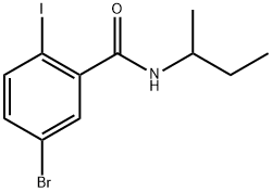 5-Bromo-2-iodo-N-(1-methylpropyl)benzamide Structure