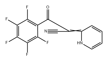 α-(pentafluorobenzoyl)-2-pyridylacetonitrile Structure