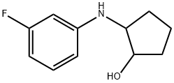 2-((3-Fluorophenyl)amino)cyclopentan-1-ol Structure