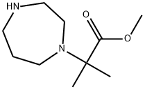 1H-1,4-Diazepine-1-acetic acid, hexahydro-α,α-dimethyl-, methyl ester Structure