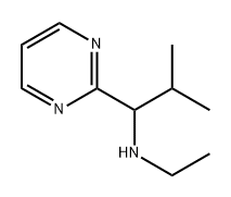 2-Pyrimidinemethanamine, N-ethyl-α-(1-methylethyl)- Structure