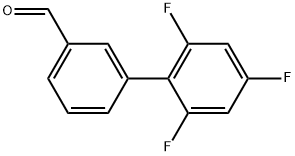 2',4',6'-trifluoro-[1,1'-biphenyl]-3-carbaldehyde Structure