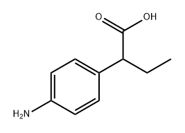 Benzeneacetic acid, 4-amino-α-ethyl-, (-)- Structure