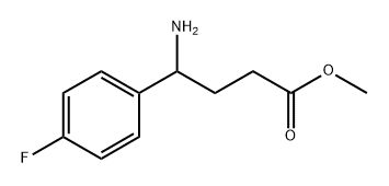 Benzenebutanoic acid, γ-amino-4-fluoro-, methyl ester Structure