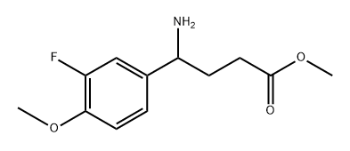 Benzenebutanoic acid, γ-amino-3-fluoro-4-methoxy-, methyl ester 구조식 이미지