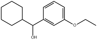 α-Cyclohexyl-3-ethoxybenzenemethanol Structure