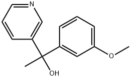 α-(3-Methoxyphenyl)-α-methyl-3-pyridinemethanol Structure