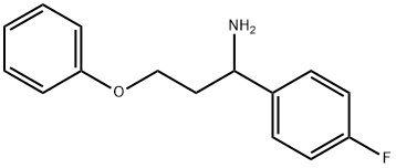 1-(1-amino-3-phenoxypropyl)-4-fluorobenzene 구조식 이미지