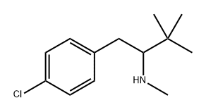 1-(4-chlorophenyl)-N,3,3-trimethylbutan-2-amine 구조식 이미지