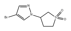 3-(4-bromo-1H-pyrazol-1-yl)-1lambda6-thiolane-1, 1-dione Structure