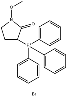 Phosphonium, (1-methoxy-2-oxo-3-pyrrolidinyl)triphenyl-, bromide (1:1) Structure