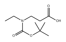 β-Alanine, N-[(1,1-dimethylethoxy)carbonyl]-N-ethyl- Structure