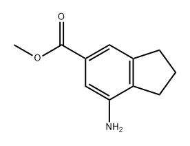 methyl 7-amino-2,3-dihydro-1H-indene-5-carboxylate Structure