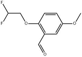 2-(2,2-Difluoroethoxy)-5-methoxybenzaldehyde Structure