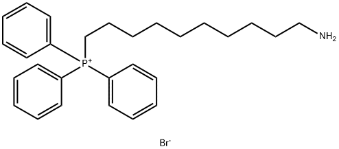 Phosphonium, (10-aminodecyl)triphenyl-, bromide (1:1) Structure