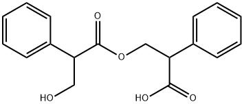 Benzeneacetic acid, α-(hydroxymethyl)-, 2-carboxy-2-phenylethyl ester Structure