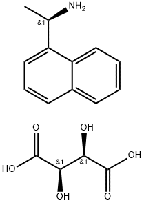 1-NaphthaleneMethanaMine, α-Methyl-, (αR)-, (2R,3R)-2,3-dihydroxybutanedioate 구조식 이미지