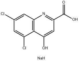 5,7-Dichlorokynurenic acid sodium salt Structure