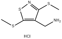 3,5-bis(methylthio)isothiazol-4-yl]methylamine Structure