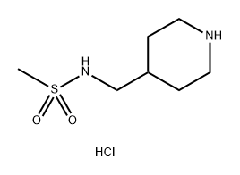 Methanesulfonamide, N-(4-piperidinylmethyl)-, hydrochloride (1:1) Structure