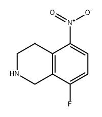 8-fluoro-5-nitro-1,2,3,4-tetrahydroisoquinoline 구조식 이미지