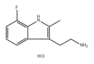 2-(7-fluoro-2-methyl-1{H}-indol-3-yl)ethanamine Structure