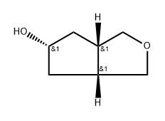 1H-Cyclopenta[c]furan-5-ol, hexahydro-, (3aα,5β,6aα)- 구조식 이미지