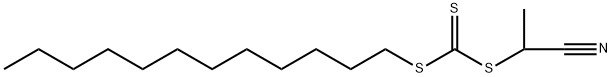 Carbonotrithioic acid, 1-cyanoethyl dodecyl ester Structure