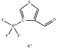 Borate(1-), trifluoro(4-formyl-3-thienyl)-, potassium (1:1), (T-4)- Structure