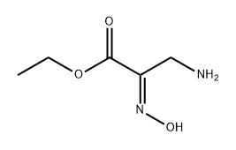 ethyl (2E)-3-amino-2-hydroxyiminopropanoate 구조식 이미지