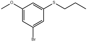 (3-bromo-5-methoxyphenyl)(propyl)sulfane Structure