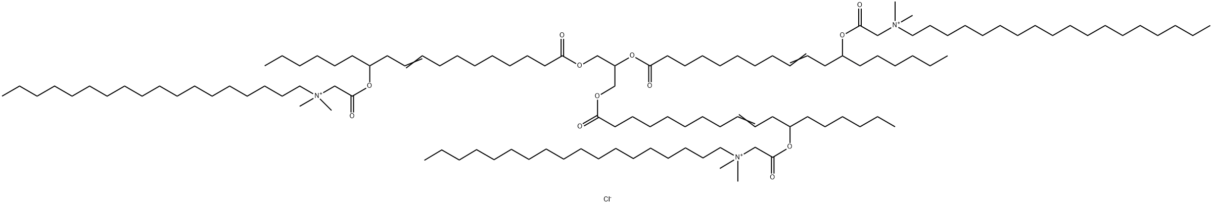 TRISTEARDIMONIUMACETYL CASTOR OIL CHLORIDE Structure