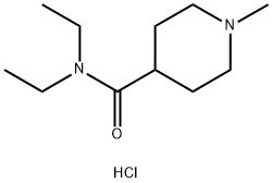 N,N-diethyl-1-methylpiperidine-4-carboxamide hydrochloride Structure