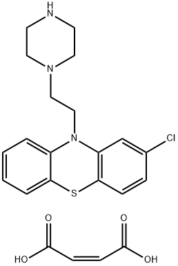 3-Chloro-10-(2-1'-piperazinylethyl)-phenothiazine dihydrochloride Structure